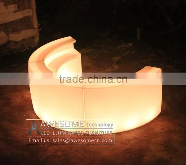 Glowing Led Curved Shop Counter Design (BC150) photo-4
