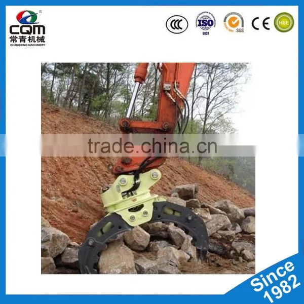 Wooden Excavator Rotating Grab/ Grapple Stone Made in China photo-3