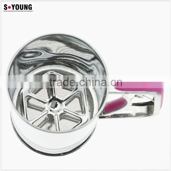 42001hand Operated Stainless Steel Kitchen Flour Sifter/strainer photo-3