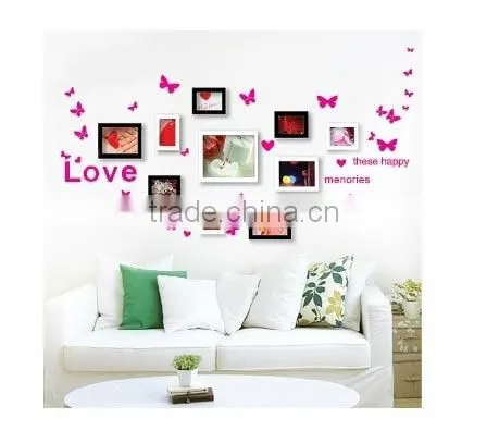 Butterfly Love Photo Wall Can Remove Three Generations of Wall Stickers, Kids Room Decoration 3d Wall Stickers photo-2