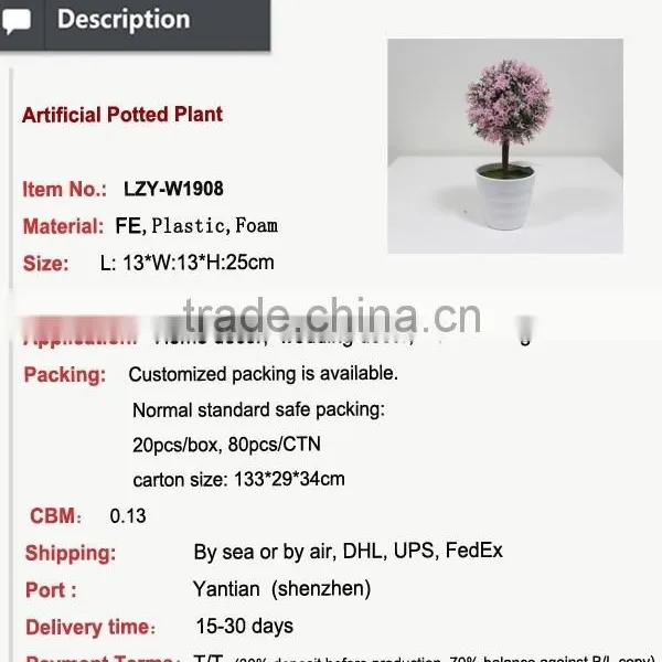 Christmas Decoration New Design Artificial Succulent Plants for 2015 photo-2