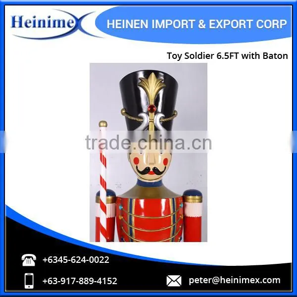 Toy Soldier 6.5ft With Baton - Traditional Christmas Decoration photo-4