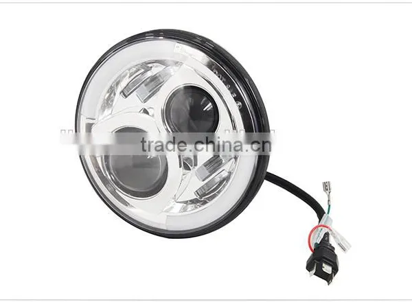 IP68 7 Inch Landrover Defender LED Headlights Hi-low Beam Moving Driving LED Headlamp photo-2
