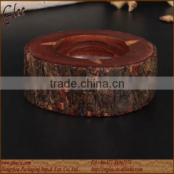 Natural Bark Wood Ashtray photo-4