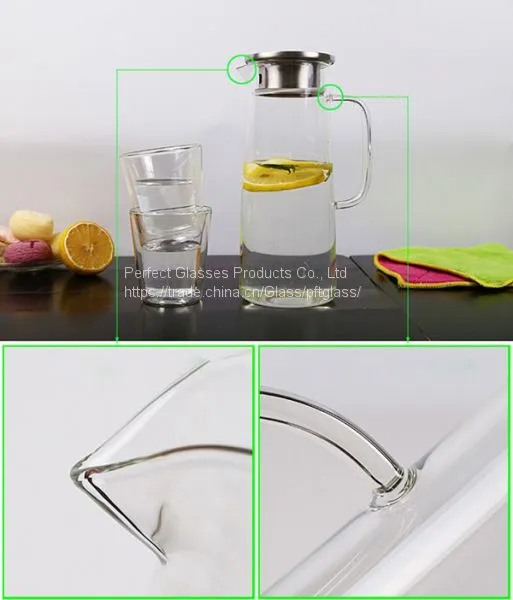 Big Volume Glass Bottle Glass Jug Glass Decanter With Memtal Cap for Kitchen Resturant and Hotel photo-4
