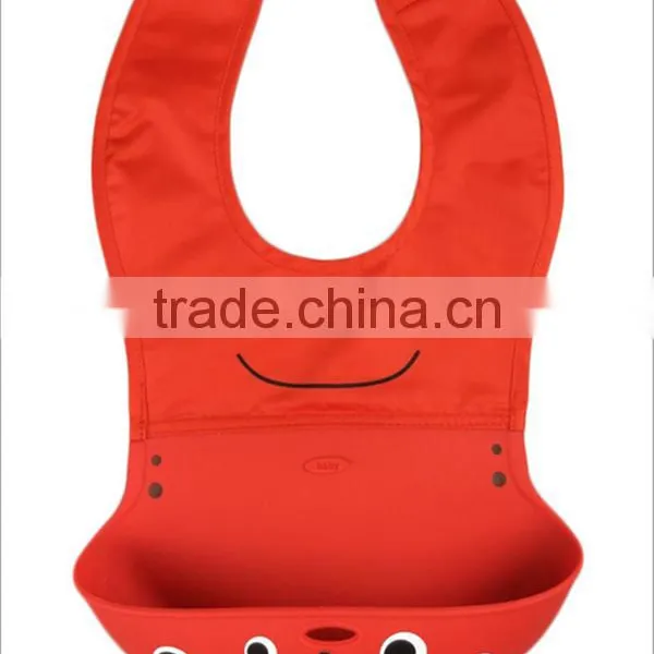 SHUOYANG Eco-friendly Soft Touch Custom Made Silicone Baby Bib, Baby Bib Silicone photo-3