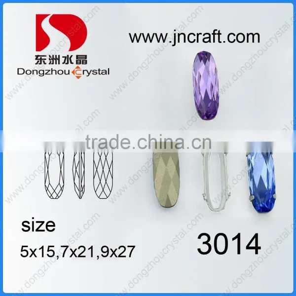 Point Back Decorative Crystal Glass Beads for Evening Dresses photo-2