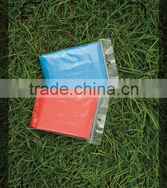 PE Disposable Blue Ponchos for Promotion photo-3