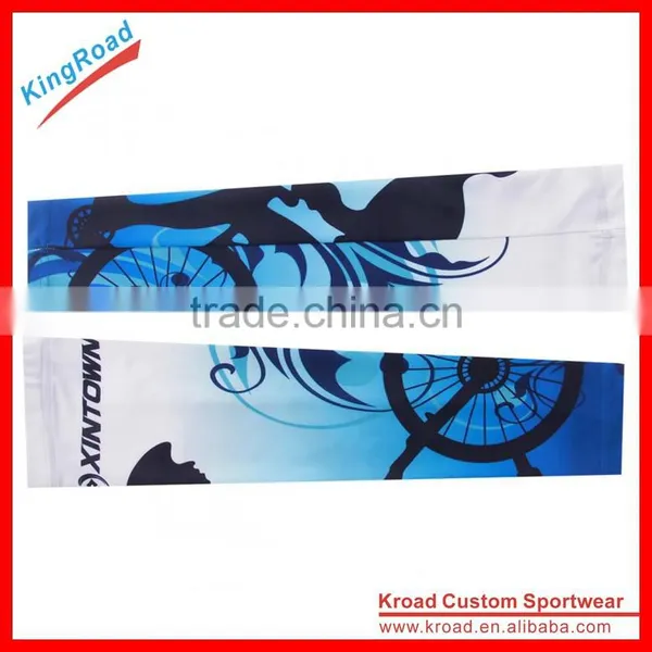 Fluo Yellow Outdoor Cooling Fashion Arm Sleeves Cover UV Sun Protection for Cycling Basketball, Golf, Football photo-5