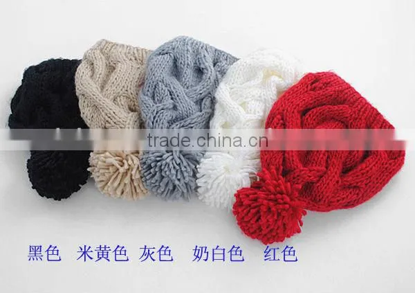 Fashion Computer Knitted Beret Hats in White Majored Producer Factory photo-4