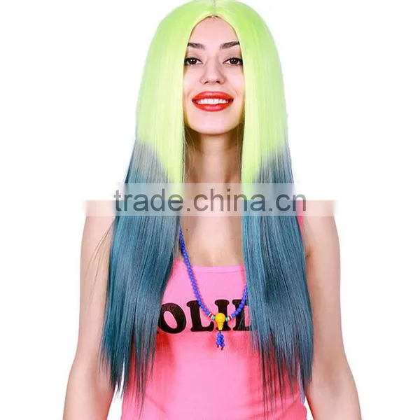 MGOO Low MOQ Synthetic Women Long Natural Straight Hair Lace Front Halloween Cosplay Costume Wig photo-3
