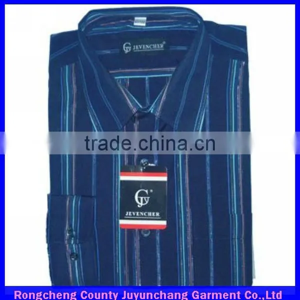 Custom Long Sleeve Stripe Dress Shirt Latest Shirts Pattern for Men photo-3