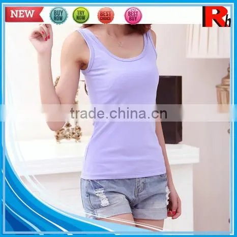 China Fitness Cheap Plain Tops Women Wholesale Bodybuilding Stringer Tank Top photo-4