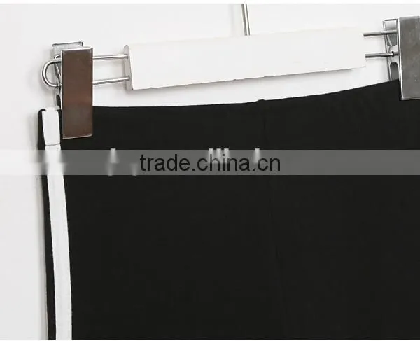 2016 Fashion 100% Cotton Leggings With the Taping photo-5