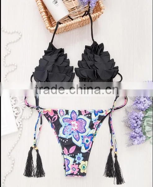 2016 SEXY HOT LADY BRAZILIAN BEAUTY CUSTOM MACRAME WHOLESALE FULLSIZE BIKINI photo-4