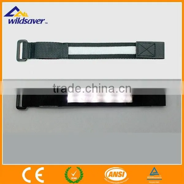 Velcro Custom Fabric Nylon LED Wristband photo-5