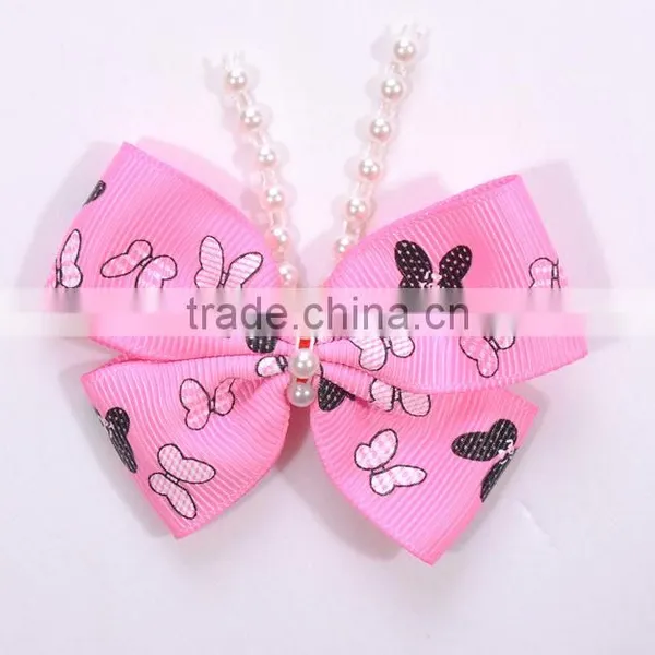 Hi-ana Ribbon 199 Butterfly Print Ribbon Animal Print Ribbon Printed Grosgrain Ribbon photo-4