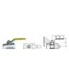 China 1pc Threaded End Ball Valve