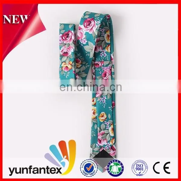 2016 Suitable 100 Cotton Floral Printed Necktie Design photo-4