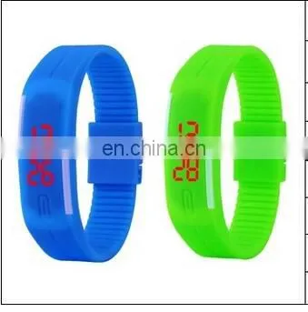 Wholesale Mix 10colors LED Touch Screen Bracelet Couple Tables Silicone Mini Electronic Watch New Fashion Men Women WATCH photo-5