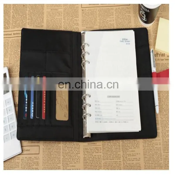 Customized Agenda Notebook With Magnet Buckle and Wire Binding/PU Leather Offset Paper Multifunctional Notebook Printing photo-3
