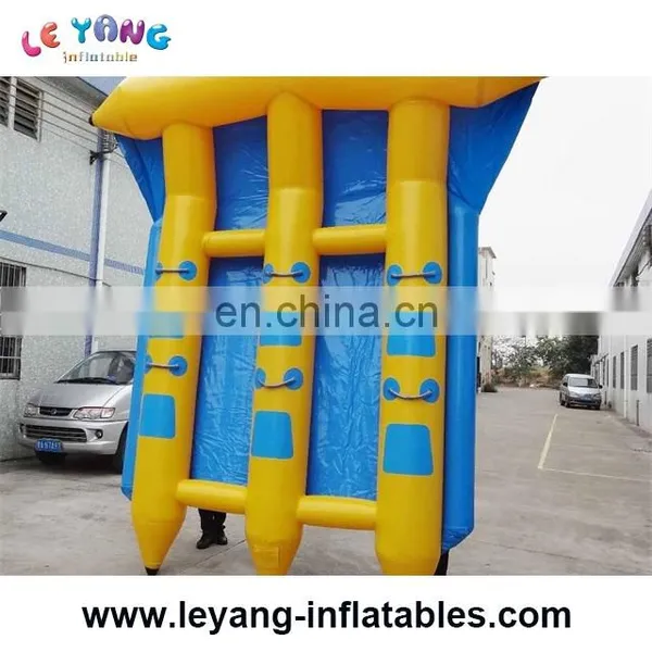 6 People Blue and White Water Inflatable Flying Fish for Tied for Adult as Water Game photo-4