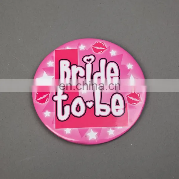 Custom Metal Pin Badge Making Machine Pin Back Satin Button Badges photo-2