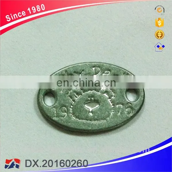 High Quality 3D Antique Silver Plate Metal Plate Customed Logo photo-5