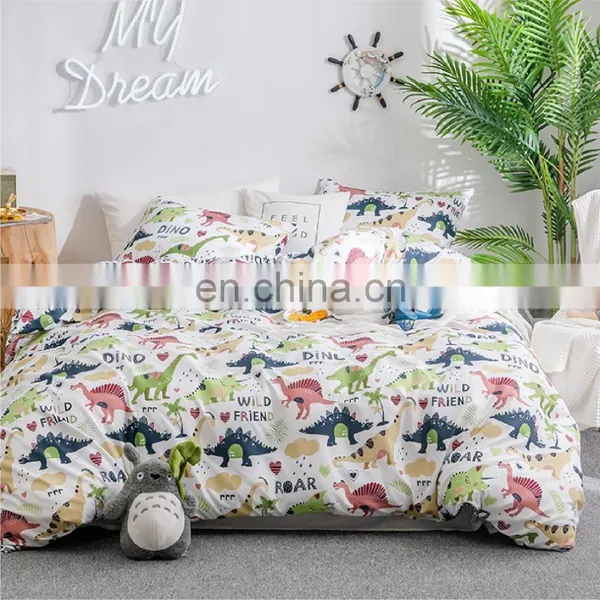 Korean Queen King Size 3D 100% Polyester Printing Quilt Comforter Bedding Set Duvet Cover Set With Pillowcase photo-3