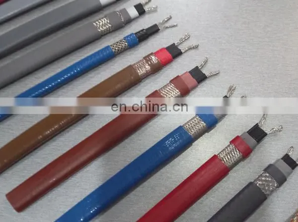 220~240В 40Вт/м Антифризный силиконовый резиновый нагревательный кабель для дренажного трубопровода