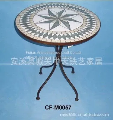 Outdoor Mosaic With Metal Table photo-5