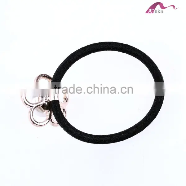Girls Elegant Wedding Pearl Flower Crystal Hair Elastic Rubber Band For Fashion Ornaments photo-3