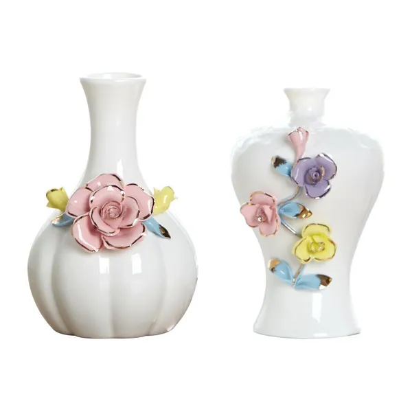 Nordic Gild Hand Made Creative Fashion Large White Ceramic Flower Vase For Shopping Mall Decor photo-5