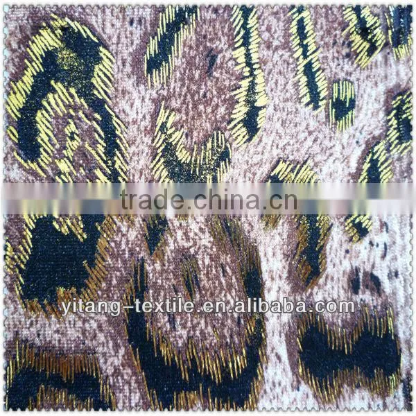 2014 New Arrival Leopard Velvet Fabric for Bags and Shoes photo-4