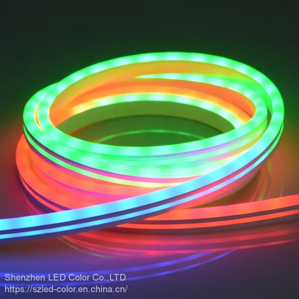 DC5V 12v 10mm 6*13mm 270 Degree Flex Neon Led Strip Light Digital Rgb IP67 Waterproof Neon Tube Led Strip photo-4