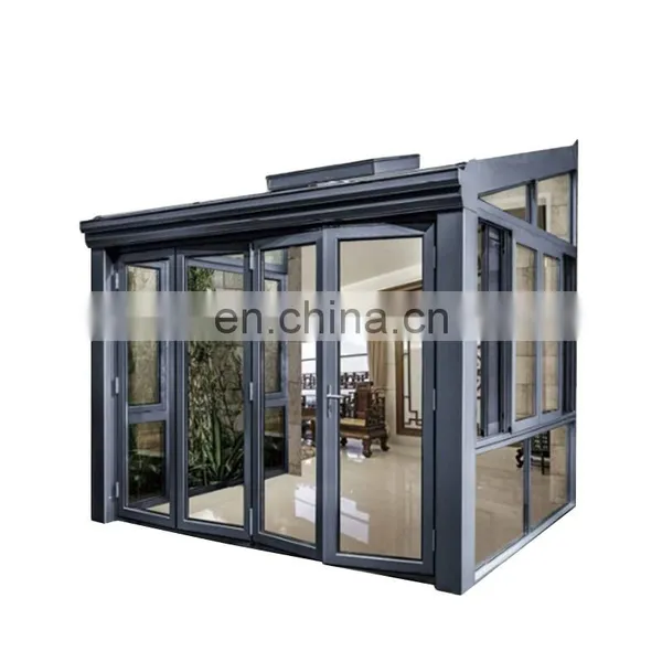 JYD Free Standing Sunroom Four Season Restaurant Enclosure With Retractable System