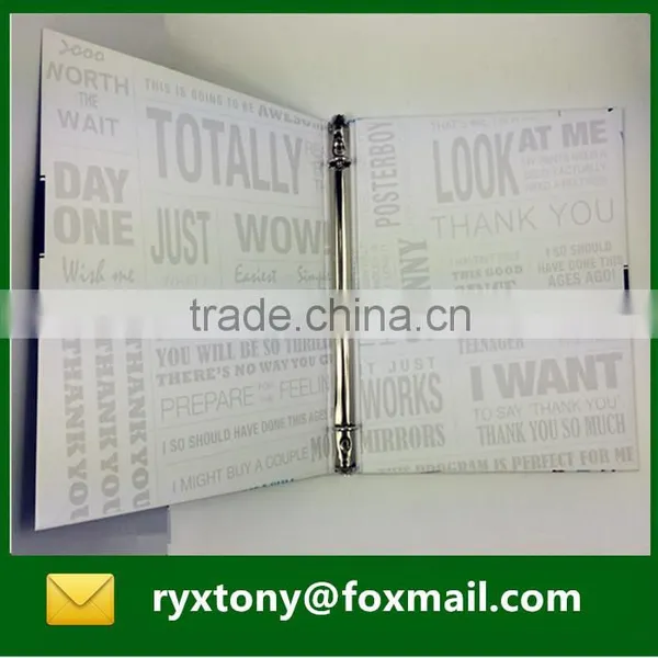 Paper Cardboard Material Custom Printing Ring Binder photo-5