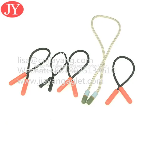 U Style Black Inject Zipper Pulls Rubber Plastic ZIP Tags Luggage Zipper Slider Cord Zipper Ends photo-5