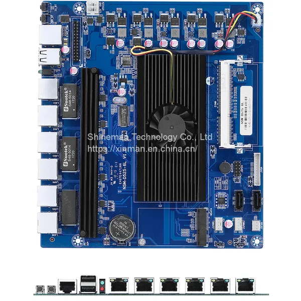 Embedded Intel Atom Processor D525 Motherboard w/ 6 Gigabit LAN for Network Router PC PfSense Firewall Gateway photo-3