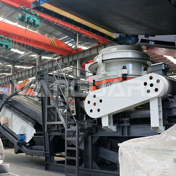 Factory Price Mobile Cone Crusher Aggregate Stone Rock Lime Crushing Plant photo-4