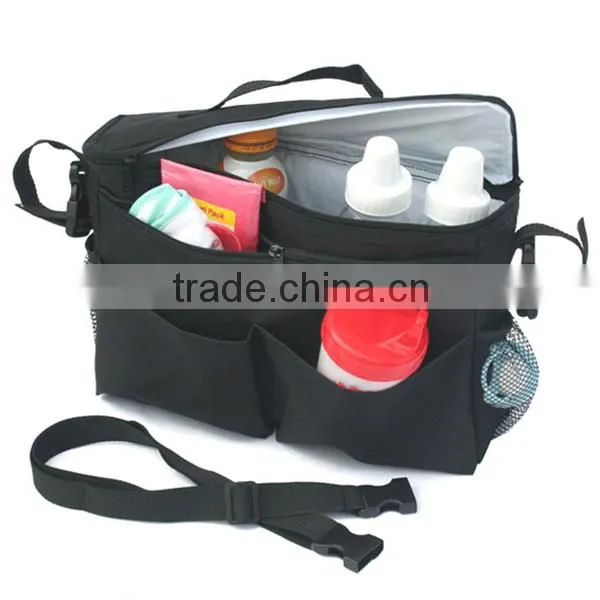 Quality Polyester Crib Diaper Bag Buggy Baby Diaper Bag Organizer Stroller Cooler photo-4