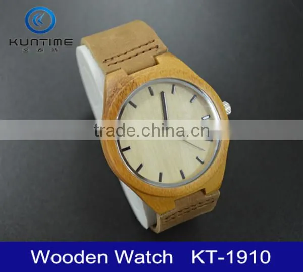 Factory Sale Leather Wooden Watch Bulk Buy From China photo-2