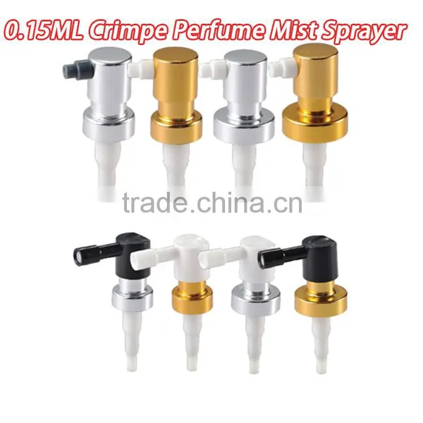 0.15CC Dosage Fine Design Multi-Color Perfume Crimp Pump Mist Sprayer With15mm 18mm 20mm Catheter photo-2