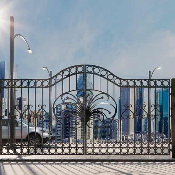 Villa and Residential Project Fencing, Privacy Wrought Iron Garden Fence With Modern Timeless Patterns, Wholesale photo-2