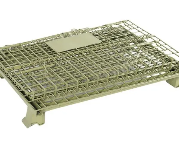 Storage Stacking Metal Wire Pallet Box , Wire Mesh Foldable Storage Box Stillage photo-3