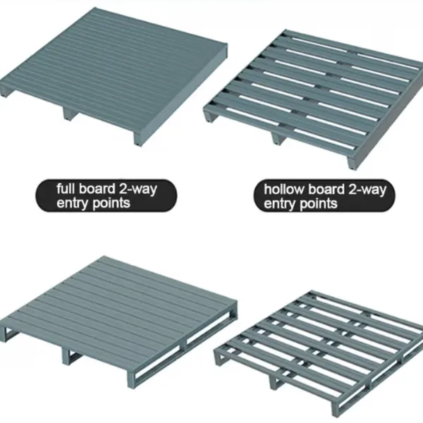 2-Way Heavy Duty Mild Steel Blue Powder Coating Steel Pallet for Transportation