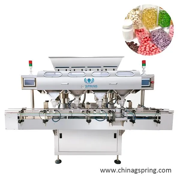 Automatic Electronic Counting Machine Tablet Capsule Counting Filling Machine for Pharmaceutical Bottling Line Pharmaceutical Counting Equipment