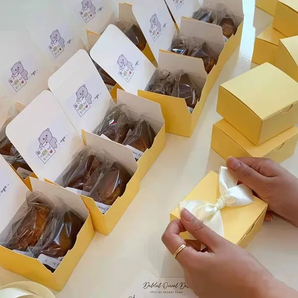 Foldable paper cardboard golden packaging box