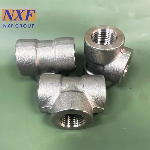 NXF UNS N10276 2.4819/NiMo16Cr15W/C276 OD DN15-1200 Class 3000-9000 Nickel Alloy Forging Technology THD Straight or Reducing Tee photo-3