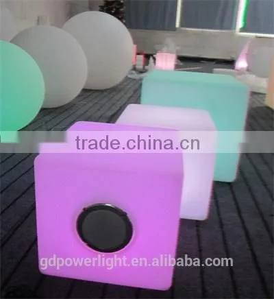 Fashion Rechargeable LED Cube With Bluetooth Speaker photo-5